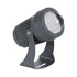 GLOBOSTAR® SPOTFENIA 90135 Αρχιτεκτονικό Σποτ Φωτισμου LED 10W 1100lm 5° DC 24V Αδιάβροχο IP65 Θερμό Λευκό 2700K Dimmable - Bridgelux COB Chip - Γκρι Ανθρακί - Μ7 x Π7 x Υ12cm - 3 Χρόνια Εγγύηση