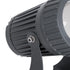GLOBOSTAR® SPOTFENIA 90135 Αρχιτεκτονικό Σποτ Φωτισμου LED 10W 1100lm 5° DC 24V Αδιάβροχο IP65 Θερμό Λευκό 2700K Dimmable - Bridgelux COB Chip - Γκρι Ανθρακί - Μ7 x Π7 x Υ12cm - 3 Χρόνια Εγγύηση