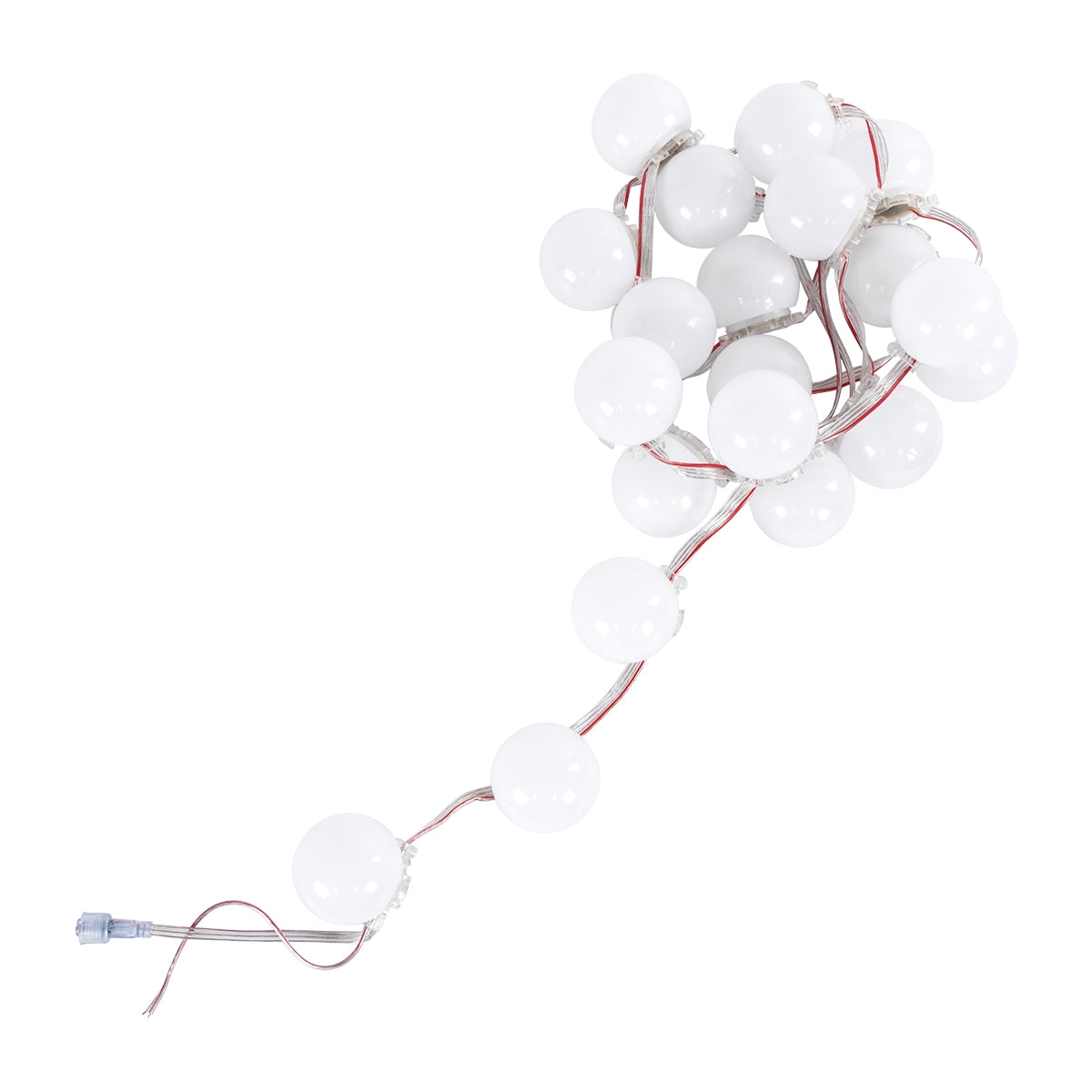 GloboStar® 90139 Digital Pixel Addressable Facade Module Chain String with 20 Spots - Ψηφιακή Αλυσίδα - Γιρλάντα με 20 Σποτ LED SMD 3535 15W 20LED 20PIXEL SPI/TTL Protocol IC UCS512B 900lm 240° DC 12V Αδιάβροχο IP67 Πολύχρωμο RGB - Μ200 x Π5 x Υ5cm - ledmania.gr
