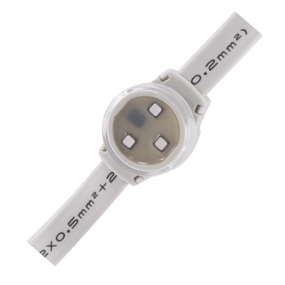 GloboStar® 90140 Digital Pixel Addressable Facade Module Chain String with 20 Spots - Ψηφιακή Αλυσίδα Γιρλάντα με 20 Σποτ LED SMD 3535 15W 20LED 20PIXEL SPI/TTL Protocol IC UCS512B 900lm 120° DC 12V IP67 RGB - Λευκό Σώμα - Μ232 x Π2.5 x Υ1.5cm - ledmania.gr