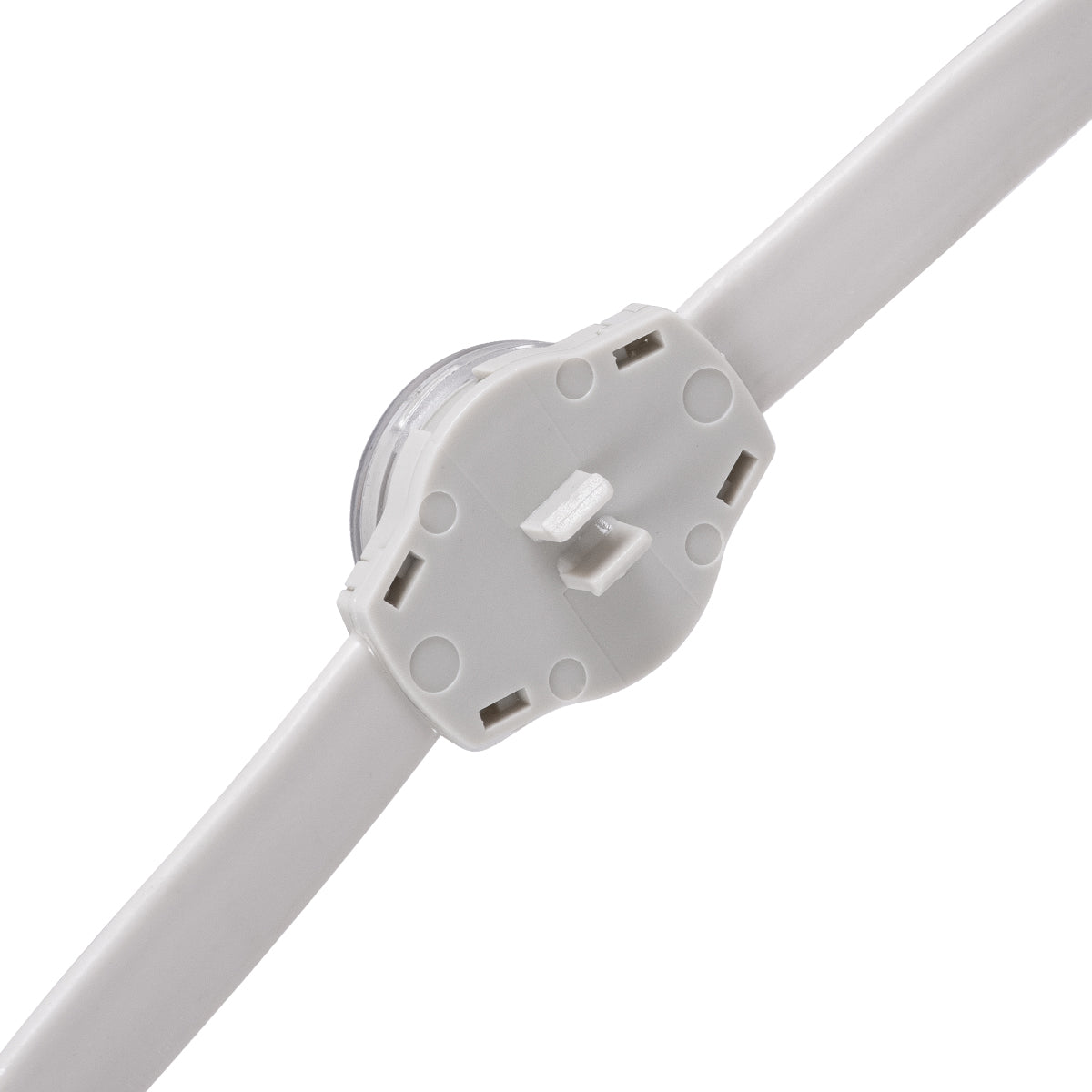 GloboStar® 90140 Digital Pixel Addressable Facade Module Chain String with 20 Spots - Ψηφιακή Αλυσίδα Γιρλάντα με 20 Σποτ LED SMD 3535 15W 20LED 20PIXEL SPI/TTL Protocol IC UCS512B 900lm 120° DC 12V IP67 RGB - Λευκό Σώμα - Μ232 x Π2.5 x Υ1.5cm - ledmania.gr