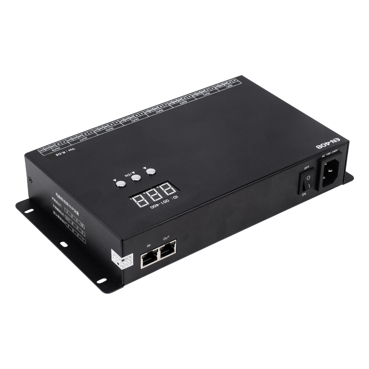 GloboStar® 90146 SEEKWAY EN-408 - Professional Channel Controller - Full Colour LED Digital Control System - Κεντρικός & Slave Controller Καναλιών Εξόδου για Ψηφιακά Προϊόντα LED Digital Pixel TTL & DMX512 - Single Colour & RGB & RGBW - Synchronous - ledmania.gr