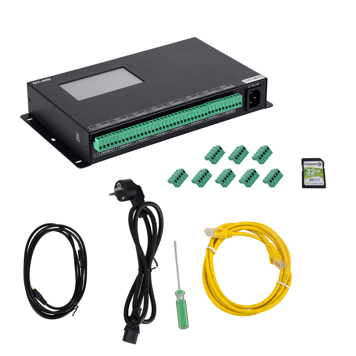 GloboStar® 90147 SEEKWAY SY-418 - Professional Master Controller - Full Colour LED Digital SPI Pixel Control System - Controller για Ψηφιακά Προϊόντα LED Digital Pixel TTL & DMX512 - Single Colour & RGB & RGBW - Synchronous & Asynchronous - 3 Χρόνια Εγ... - ledmania.gr
