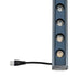 GLOBOSTAR® WASHERMARGO 90150 Μπάρα Φωτισμού Wall Washer LED 24W 2520lm 30° DC 24V Αδιάβροχο IP66 Ultra Θερμό Λευκό 2200K Dimmable - Bridgelux SMD Chip - Γκρι Ανθρακί - Μ100 x Π4 x Υ5cm - 3 Χρόνια Εγγύηση