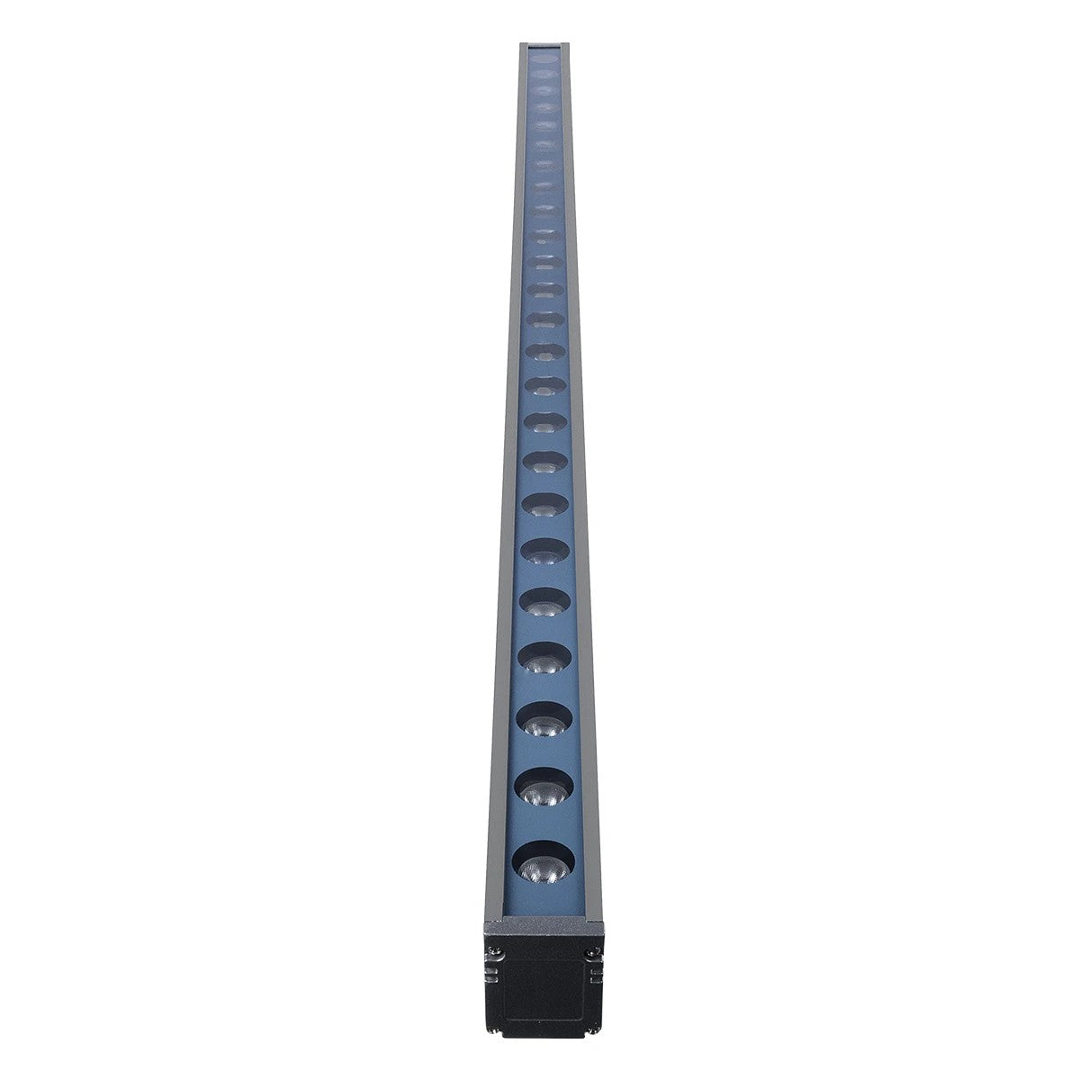 GLOBOSTAR® WASHERMARGO 90153 Μπάρα Φωτισμού Wall Washer LED 24W 2880lm 30° DC 24V Αδιάβροχο IP66 Ψυχρό Λευκό 6000K Dimmable - Bridgelux SMD Chip - Γκρι Ανθρακί - Μ100 x Π8.5 x Υ4cm - 3 Χρόνια Εγγύηση