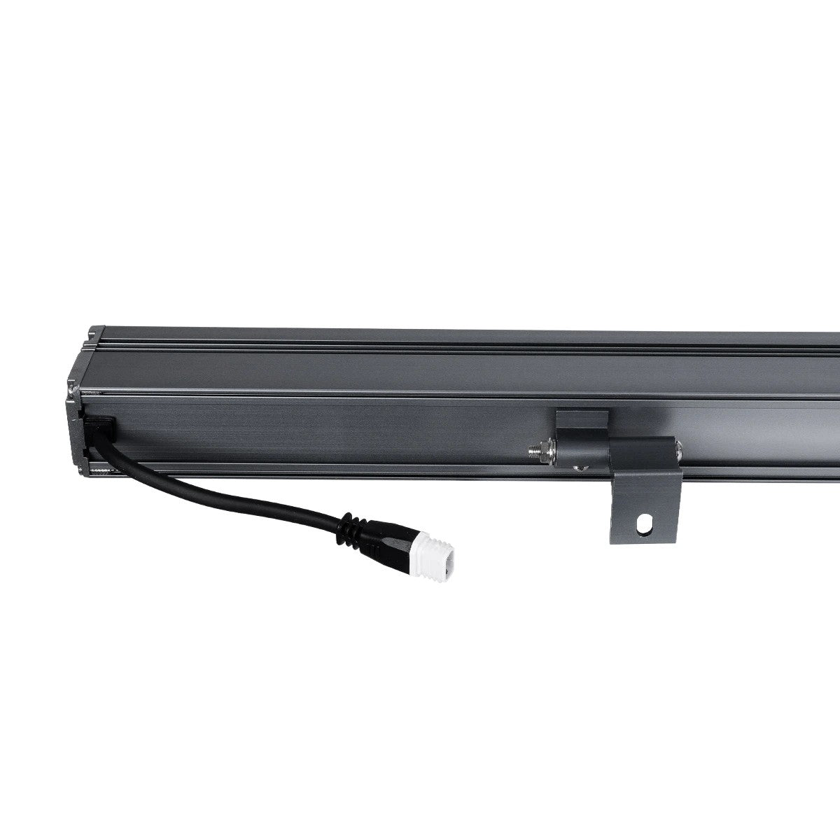GLOBOSTAR® WASHERMARGO 90153 Μπάρα Φωτισμού Wall Washer LED 24W 2880lm 30° DC 24V Αδιάβροχο IP66 Ψυχρό Λευκό 6000K Dimmable - Bridgelux SMD Chip - Γκρι Ανθρακί - Μ100 x Π8.5 x Υ4cm - 3 Χρόνια Εγγύηση