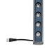 GLOBOSTAR® WASHERMARGO 90155 Μπάρα Φωτισμού Wall Washer Ροζ LED 24W 2040lm 30° DC 24V Αδιάβροχο IP66 Ροζ Dimmable - Bridgelux SMD Chip - Γκρι Ανθρακί - Μ100 x Π4 x Υ5cm - 3 Χρόνια Εγγύηση