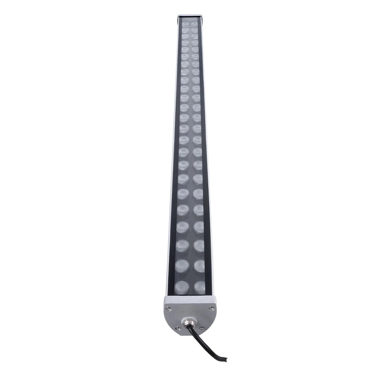 GLOBOSTAR® WASHERMOZA 90158 Μπάρα Φωτισμού Wall Washer LED 48W 5200lm 10-30° DC 24V Αδιάβροχο IP66 Θερμό Λευκό 2700K Dimmable - Bridgelux SMD Chip - Γκρι Ανθρακί - Μ100 x Π6.5 x Υ6.6cm - 3 Χρόνια Εγγύηση