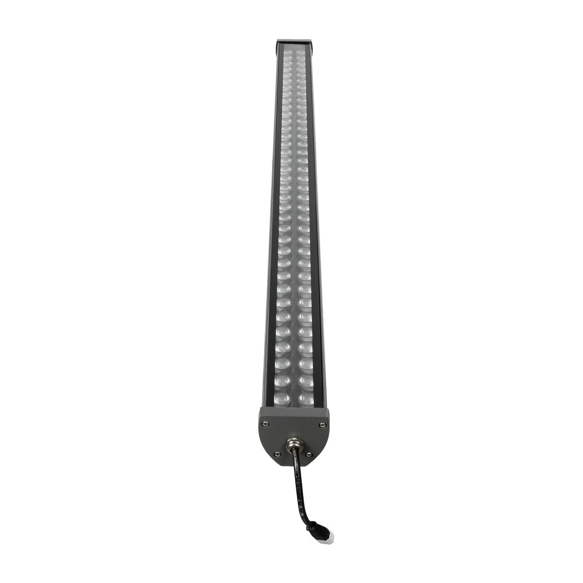 GLOBOSTAR® WASHERMOZA 90168 Μπάρα Φωτισμού Wall Washer LED 72W 6120lm 10-30° DC 24V Αδιάβροχο IP66 Μπλε Dimmable - Bridgelux SMD Chip - Γκρι Ανθρακί - Μ100 x Π7.4 x Υ7cm - 3 Χρόνια Εγγύηση