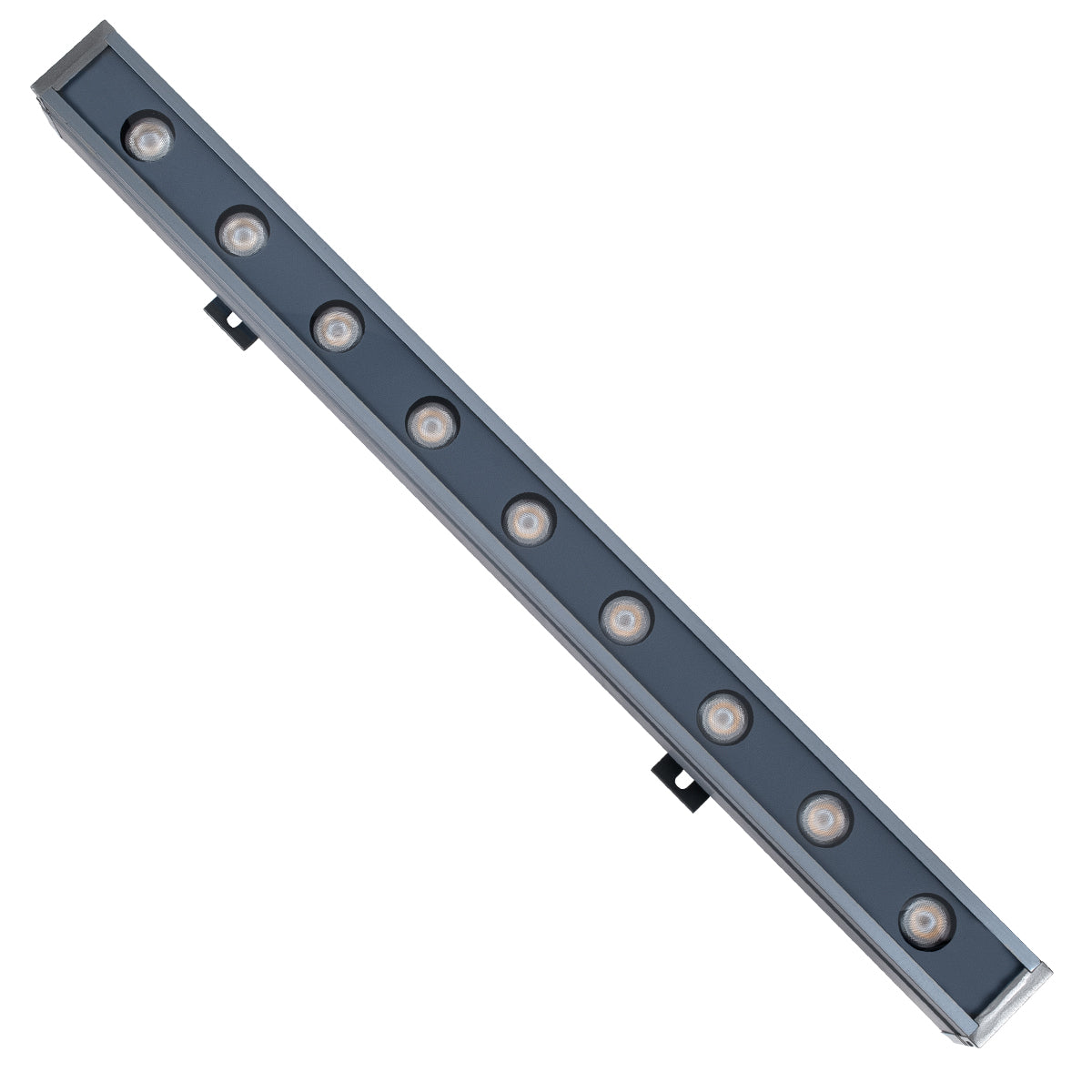 GLOBOSTAR® WASHERMARGO 90171 Μπάρα Φωτισμού Wall Washer LED 9W 945lm 30° DC 24V Αδιάβροχο IP65 Ultra Θερμό Λευκό 2200K Dimmable - Bridgelux SMD Chip - Γκρι Ανθρακί - Μ50 x Π4 x Υ5cm - 3 Χρόνια Εγγύηση
