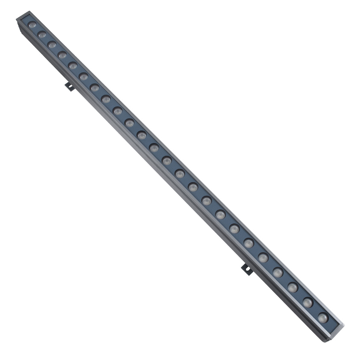 GLOBOSTAR® WASHER-FAIA 90185 Μπάρα Φωτισμού Wall Washer με Αντιθαμβωτική Γρίλια LED 36W 3780lm 30° DC 24V Αδιάβροχο IP65 Πολύχρωμο RGBW Dimmable DMX512 - Γκρι Ανθρακί - Μ100 x Π4 x Υ5cm - 3 Χρόνια Εγγύηση - ledmania.gr