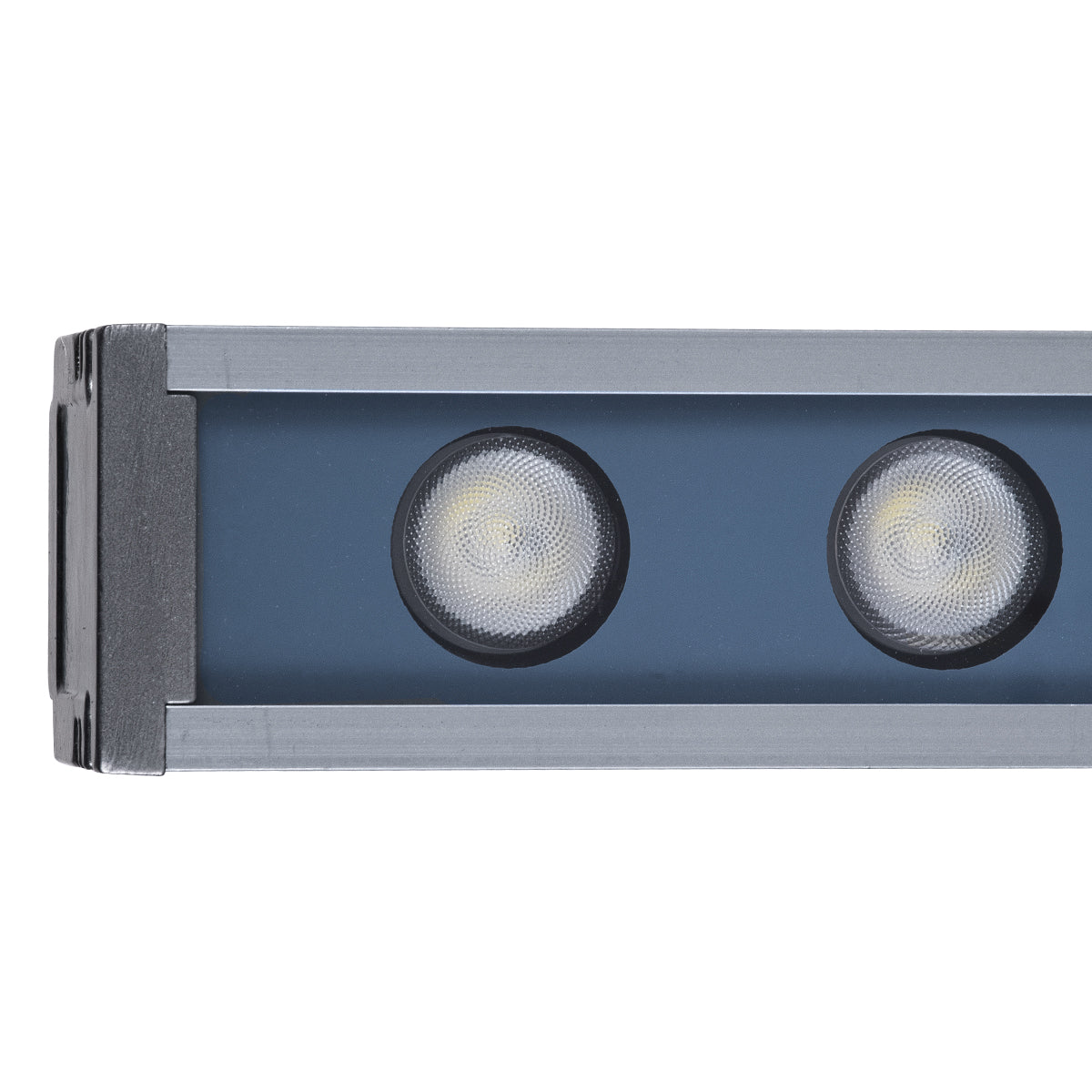 GLOBOSTAR® WASHER-FAIA 90185 Μπάρα Φωτισμού Wall Washer με Αντιθαμβωτική Γρίλια LED 36W 3780lm 30° DC 24V Αδιάβροχο IP65 Πολύχρωμο RGBW Dimmable DMX512 - Γκρι Ανθρακί - Μ100 x Π4 x Υ5cm - 3 Χρόνια Εγγύηση - ledmania.gr