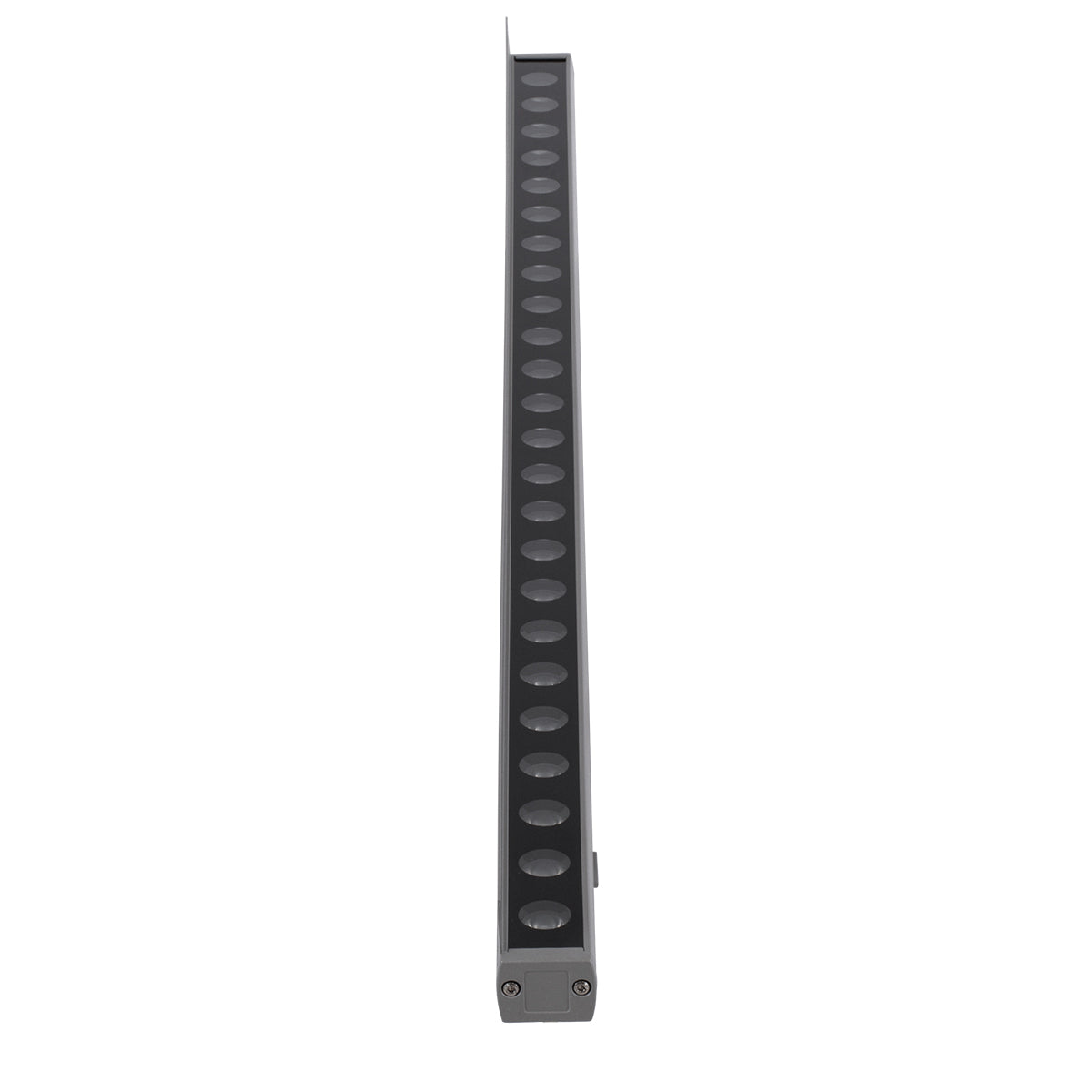 GLOBOSTAR® WASHERFAIA 90186 Μπάρα Φωτισμού Wall Washer με Αντιθαμβωτική Γρίλια LED 24W 2640lm 15° DC 24V Αδιάβροχο IP65 Θερμό Λευκό 2700K Dimmable - Bridgelux SMD Chip - Ασημί - Μ100 x Π4 x Υ5.5cm - 3 Χρόνια Εγγύηση