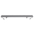 GLOBOSTAR® WASHERFAIA 90186 Μπάρα Φωτισμού Wall Washer με Αντιθαμβωτική Γρίλια LED 24W 2640lm 15° DC 24V Αδιάβροχο IP65 Θερμό Λευκό 2700K Dimmable - Bridgelux SMD Chip - Ασημί - Μ100 x Π4 x Υ5.5cm - 3 Χρόνια Εγγύηση
