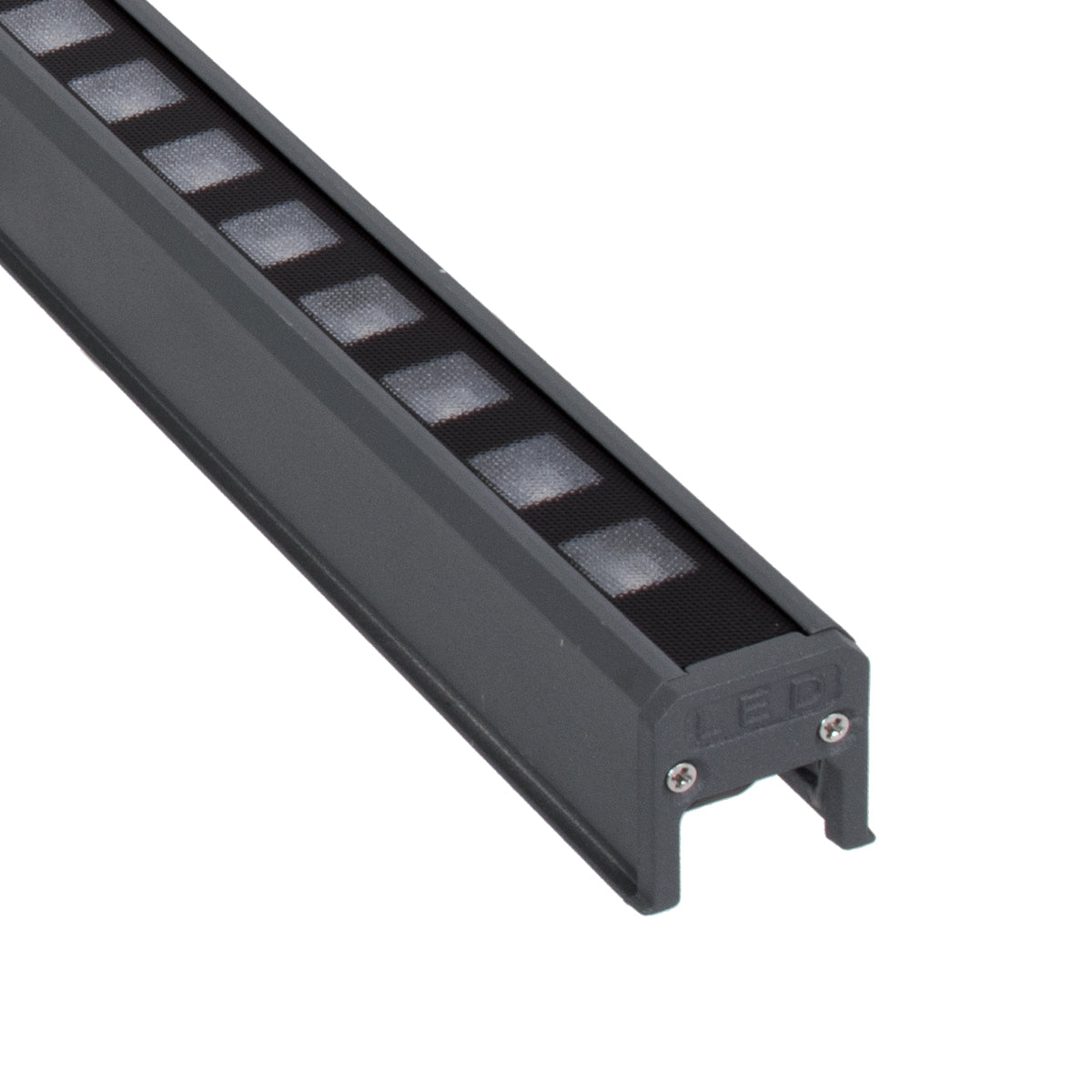 GLOBOSTAR® DIGIBAR 90212 Ψηφιακή Pixel Addressable Facade Μπάρα LED 12W 600lm 45° DC 24V Αδιάβροχο IP65 8 x Pixel Πολύχρωμο RGB Dimmable DMX512 SPI/TTL Protocol IC UCS512C4 - Bridgelux SMD Chip - Γκρι Ανθρακί - Μ100 x Π3.5 x Υ3.2cm - 3 Χρόνια Εγγύηση