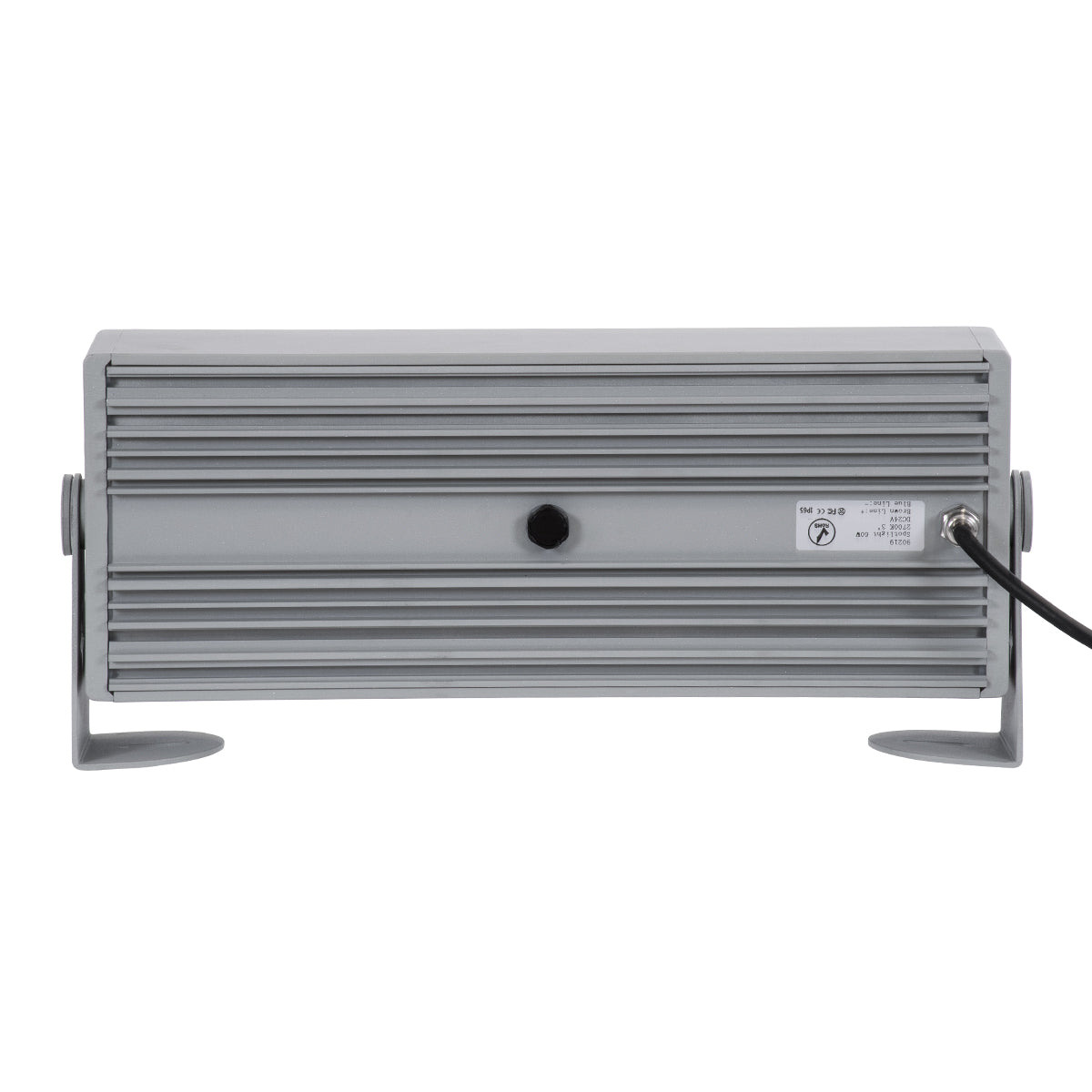 GloboStar® FLOOD-ZENA 90219 Προβολέας Wall Washer για Φωτισμό Κτιρίων LED 60W 5400lm 3° DC 24V Αδιάβροχο IP65 L37 x W9 x H26.5cm Θερμό Λευκό 2700K - Ασημί - 3 Years Warranty - ledmania.gr
