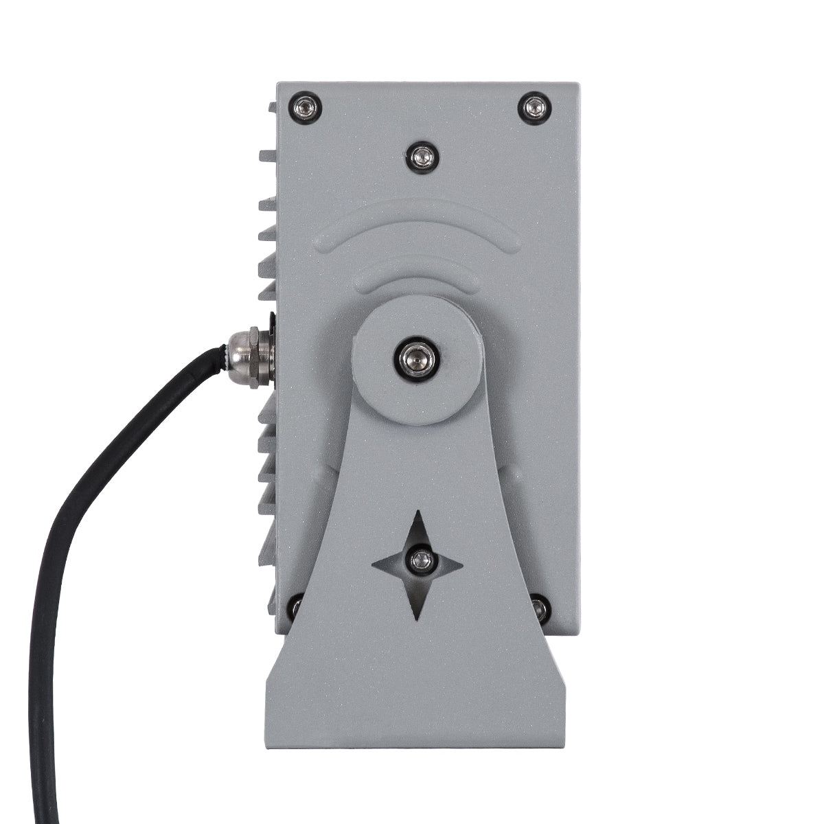 GloboStar® FLOOD-ZENA 90219 Προβολέας Wall Washer για Φωτισμό Κτιρίων LED 60W 5400lm 3° DC 24V Αδιάβροχο IP65 L37 x W9 x H26.5cm Θερμό Λευκό 2700K - Ασημί - 3 Years Warranty - ledmania.gr