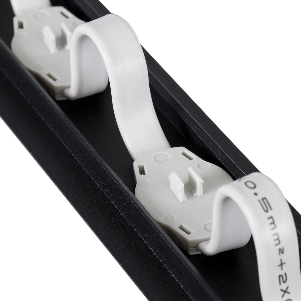GloboStar® 90237 Μεταλλικο Καλυμμα 1 Μέτρου 15 Τεμαχίων για Ψηφιακή Αλυσίδα Γιρλάντα 20 Σποτ LED με Κωδικό 90140 Μαύρο Μ100 x Π4.7 x Υ1cm - ledmania.gr