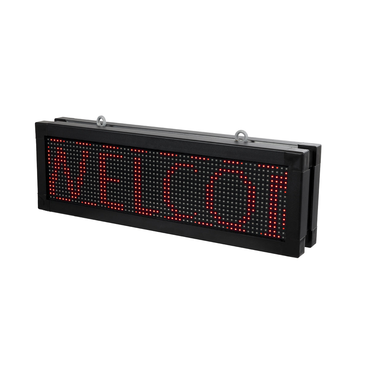 GLOBOSTAR® DISPLAY 90268 Κυλιόμενη Ψηφιακή Επιγραφή 64x16cm P10 Διπλής Όψης LED AC 220-240V Αδιάβροχο IP65 Κόκκινο - WiFi Control μέσω FK APP - Αισθητήρας Θερμοκρασίας & Υγρασίας - Μ70.5 x Π11 x Υ22.5cm - 2 Χρόνια Εγγύηση