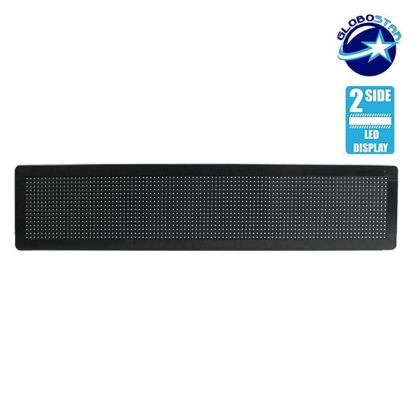 GLOBOSTAR® DISPLAY 90301 Κυλιόμενη Ψηφιακή Επιγραφή P10 Διπλής Όψης LED AC 220-240V Αδιάβροχο IP65 Κόκκινο - WiFi Control μέσω FK APP - Αισθητήρας Θερμοκρασίας & Υγρασίας - Μ104 x Π12 x Υ20cm - 2 Χρόνια Εγγύηση