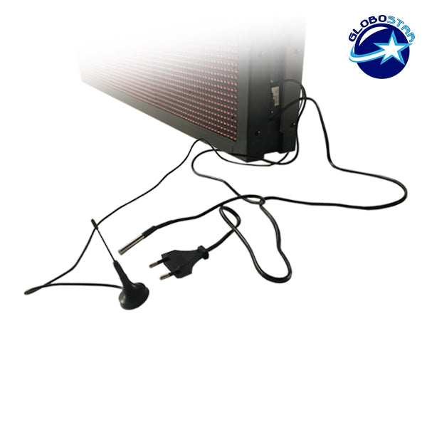 GLOBOSTAR® DISPLAY 90311 Κυλιόμενη Ψηφιακή Επιγραφή Διπλής Όψης 160x16cm P10 160x16 Pixel LED 250W AC 220-240V Αδιάβροχο IP65 Κόκκινο - WiFi Control μέσω FK APP - Αισθητήρας Θερμοκρασίας & Υγρασίας - Μ168 x Π12 x Υ24cm - 2 Χρόνια Εγγύηση