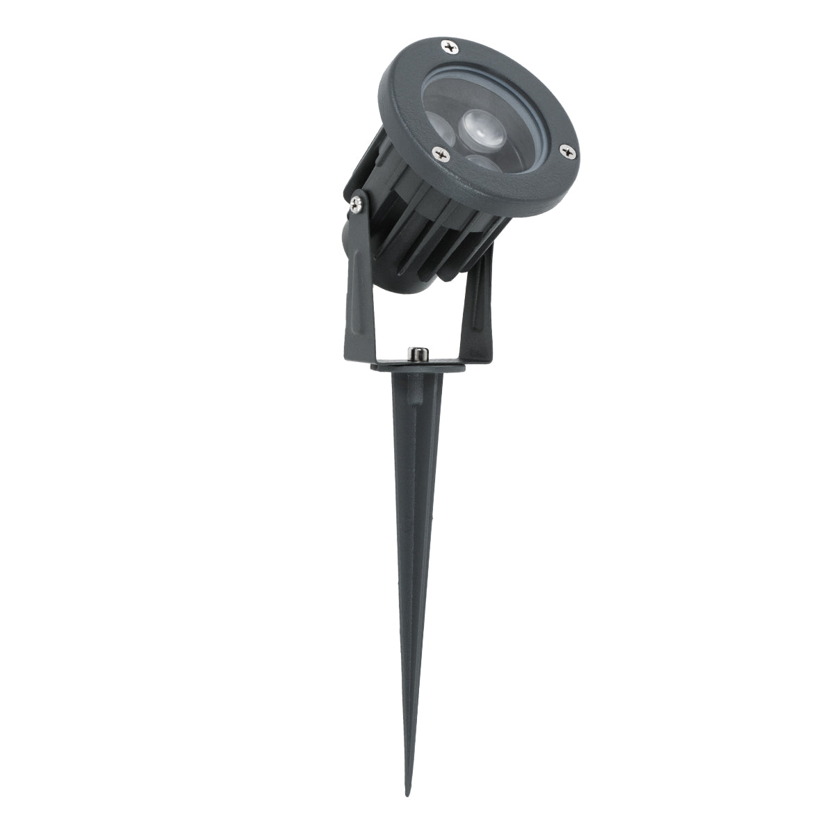 GLOBOSTAR® TREELIGHT-TZINA 90351 Σποτ Φωτισμού για Φυτά - Δέντρα με Βάση Κήπου / Καρφωτό LED 3W 330lm 10° DC 24V Αδιάβροχο IP65 Θερμό Λευκό 2700K Dimmable - Γκρι Ανθρακί - Μ10.5 x Π7.5 x Υ7.5cm - 3 Χρόνια Εγγύηση - ledmania.gr