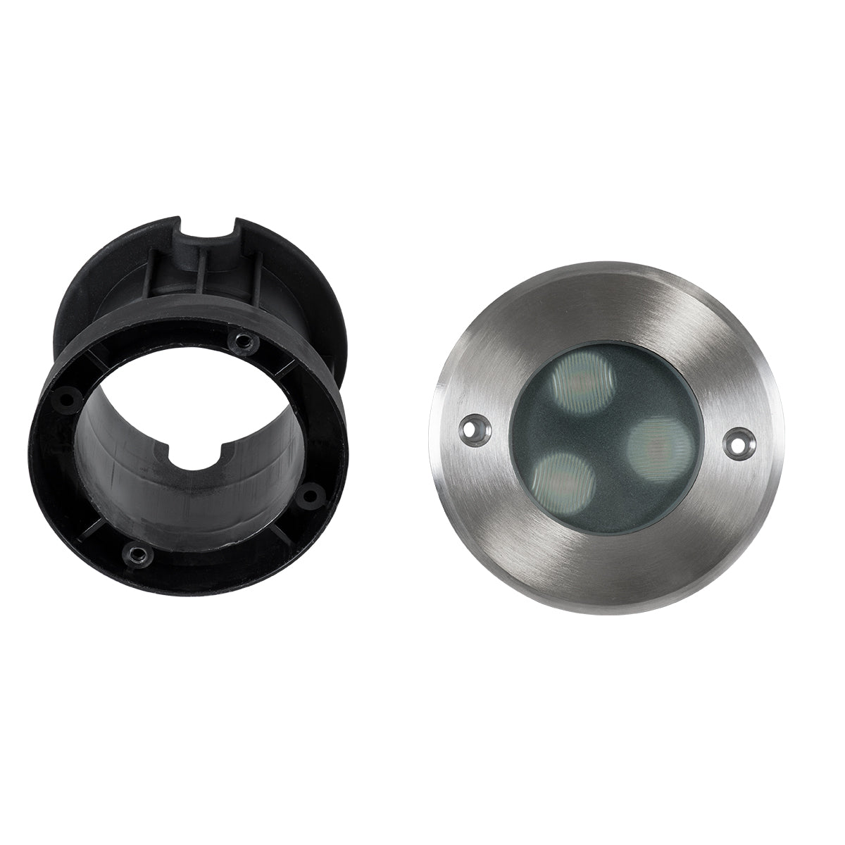 GloboStar® UNDERWATER-GUNE 90405 Υποβρύχιο Χωνευτό Φωτιστικό Σποτ Ειδικό για Σιντριβάνια LED 12W 1200lm 60° DC 24V Αδιάβροχο IP68 Φ10 x Υ7.5cm Ψυχρό Λευκό 6000K - Ανοξείδωτο Ατσάλι - 3 Χρόνια Εγγύηση - ledmania.gr