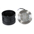 GLOBOSTAR® UNDERWATERYUNI 90417 Υποβρύχιο Χωνευτό Σποτ για Σιντριβάνια/Πισίνες LED 6W 540lm 30° DC 24V Αδιάβροχο IP68 Θερμό Λευκό 2700K Dimmable - Bridgelux SMD Chip - Ανοξείδωτο Ατσάλι SS304 - Μ15 x Π15 x Υ10cm / Q14cm - 3 Χρόνια Εγγύηση