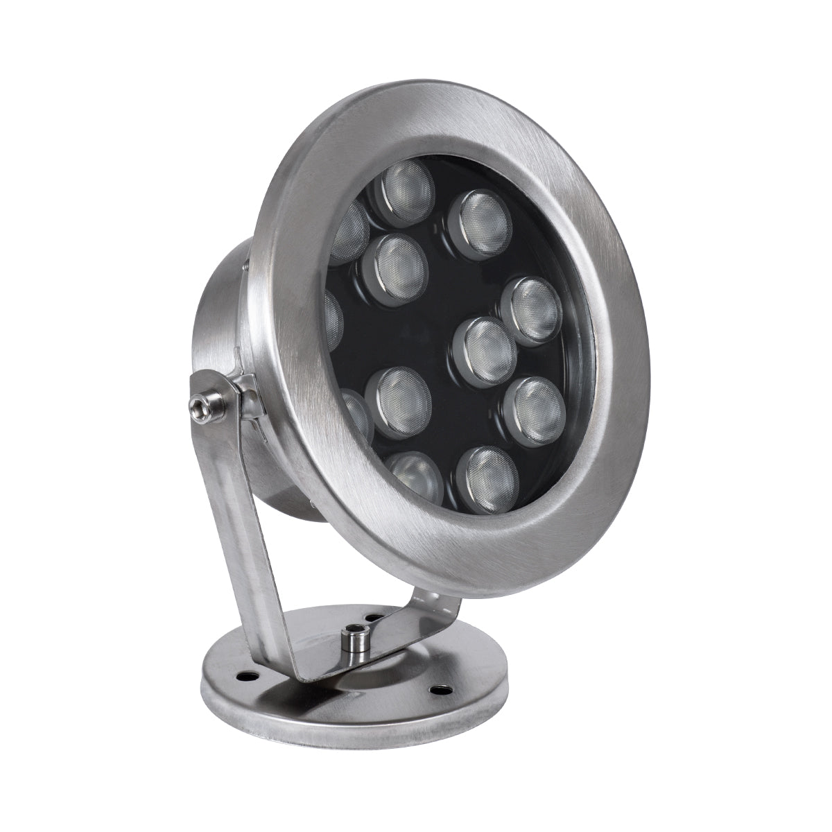 GloboStar® UNDERWATER-DENIS 90431 Υποβρύχιο Επιφανειακό Φωτιστικό Σποτ Ειδικό για Σιντριβάνια - Πισίνες - Τζακούζι LED 12W 1020lm 30° DC 24V Αδιάβροχο IP68 Μ14.5 x Π7 x Υ17cm RGBW DMX512 - Ανοξείδωτο Ατσάλι SS304 - 3 Χρόνια Εγγύηση - ledmania.gr