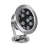 GloboStar® UNDERWATER-DENIS 90431 Υποβρύχιο Επιφανειακό Φωτιστικό Σποτ Ειδικό για Σιντριβάνια - Πισίνες - Τζακούζι LED 12W 1020lm 30° DC 24V Αδιάβροχο IP68 Μ14.5 x Π7 x Υ17cm RGBW DMX512 - Ανοξείδωτο Ατσάλι SS304 - 3 Χρόνια Εγγύηση - ledmania.gr