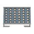 GLOBOSTAR® FLOODHENO 999-0263 Προβολέας Σποτ Wall Washer LED 24W 2040lm 30° AC 220-240V Αδιάβροχο IP67 Ultra Θερμό Λευκό 2200K - Bridgelux SMD Chip - Γκρι - Μ24 x Π11 x 16.5cm - 3 Χρόνια Εγγύηση