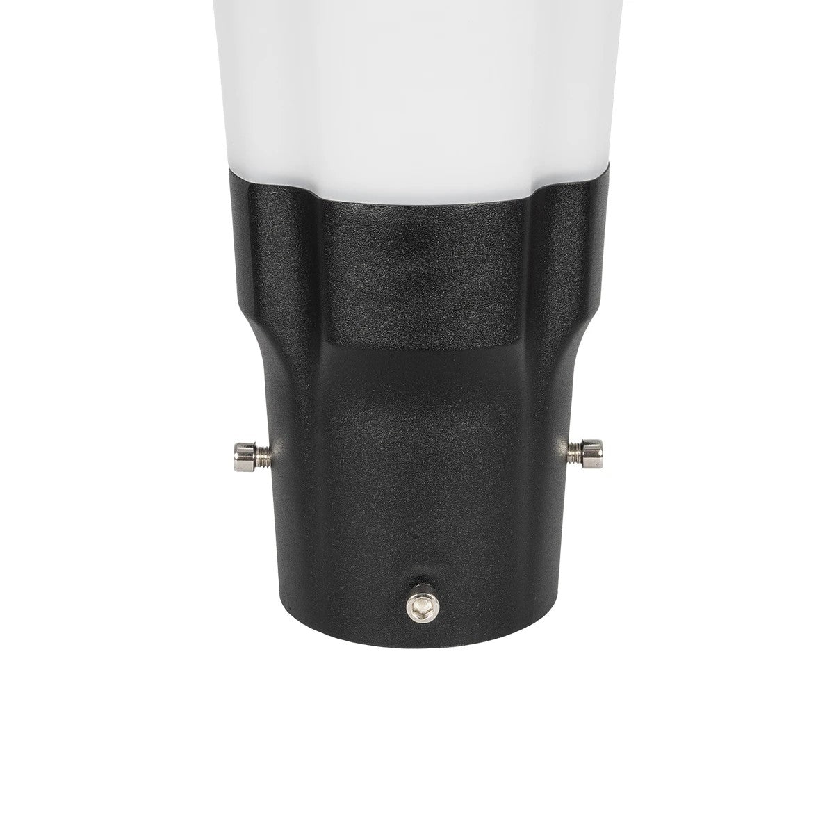 Globostar® SQUARE 90504 Φωτιστικό Κεφαλής Post Top Πλατείας/Πάρκου/Κήπου LED 25W 1000lm με Ανιχνευτή Κίνησης και Αισθητήρα Νυχτός IP65 Ψυχρό Λευκό 6000K - 2 Χρόνια Εγγύηση
