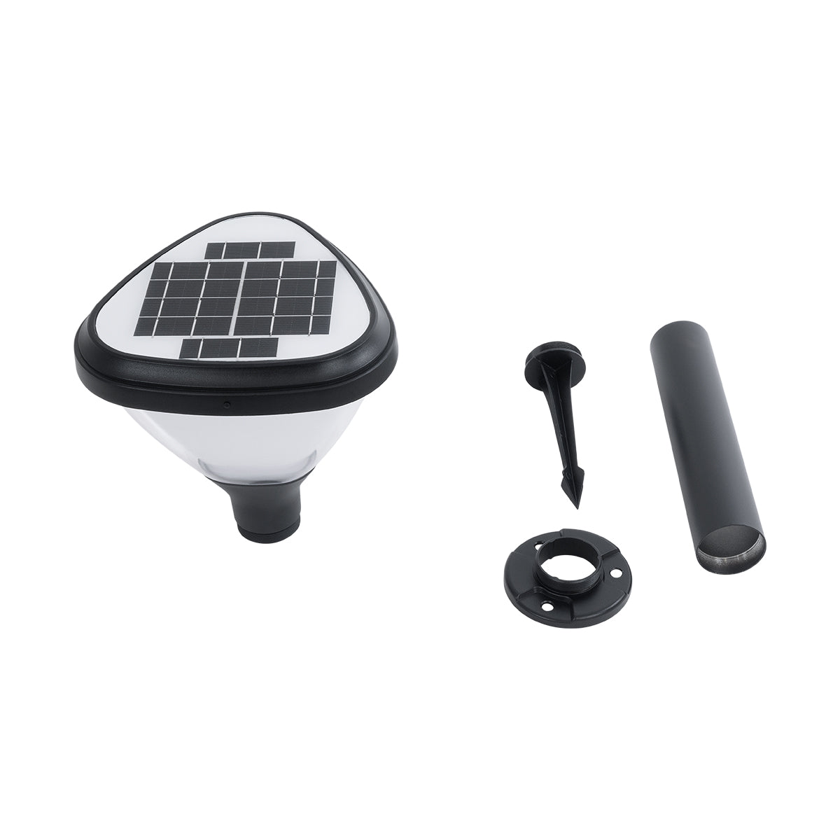 GloboStar® SOLARMIS 90521 LED Solar Bollard Light Κολωνάκι Κήπου Εξωτερικού Χώρου 10W 180lm 120° με Ενσωματωμένο Φωτοβολταϊκό Panel 6V 5W & Επαναφορτιζόμενη Μπαταρία Li-ion 3.2V 6000mAh με Αισθητήρα Ημέρας-Νύχτας - Αδιάβροχο IP65 Φ26 x Υ60cm Ψυχρό Λευκ... - ledmania.gr