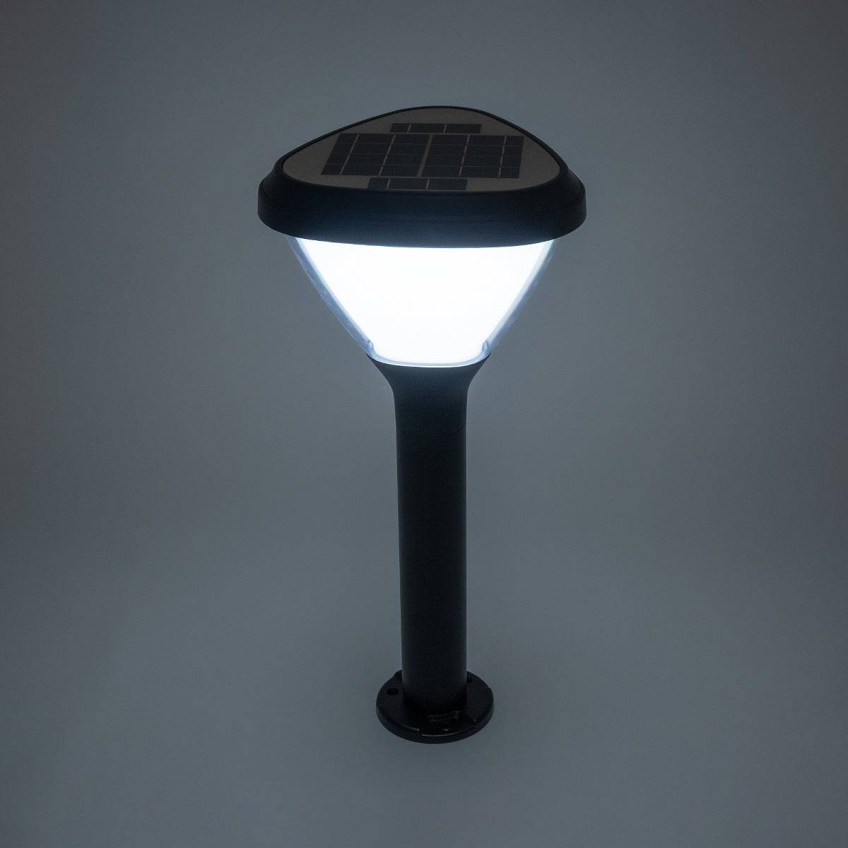 GloboStar® SOLARMIS 90521 LED Solar Bollard Light Κολωνάκι Κήπου Εξωτερικού Χώρου 10W 180lm 120° με Ενσωματωμένο Φωτοβολταϊκό Panel 6V 5W & Επαναφορτιζόμενη Μπαταρία Li-ion 3.2V 6000mAh με Αισθητήρα Ημέρας-Νύχτας - Αδιάβροχο IP65 Φ26 x Υ60cm Ψυχρό Λευκ... - ledmania.gr