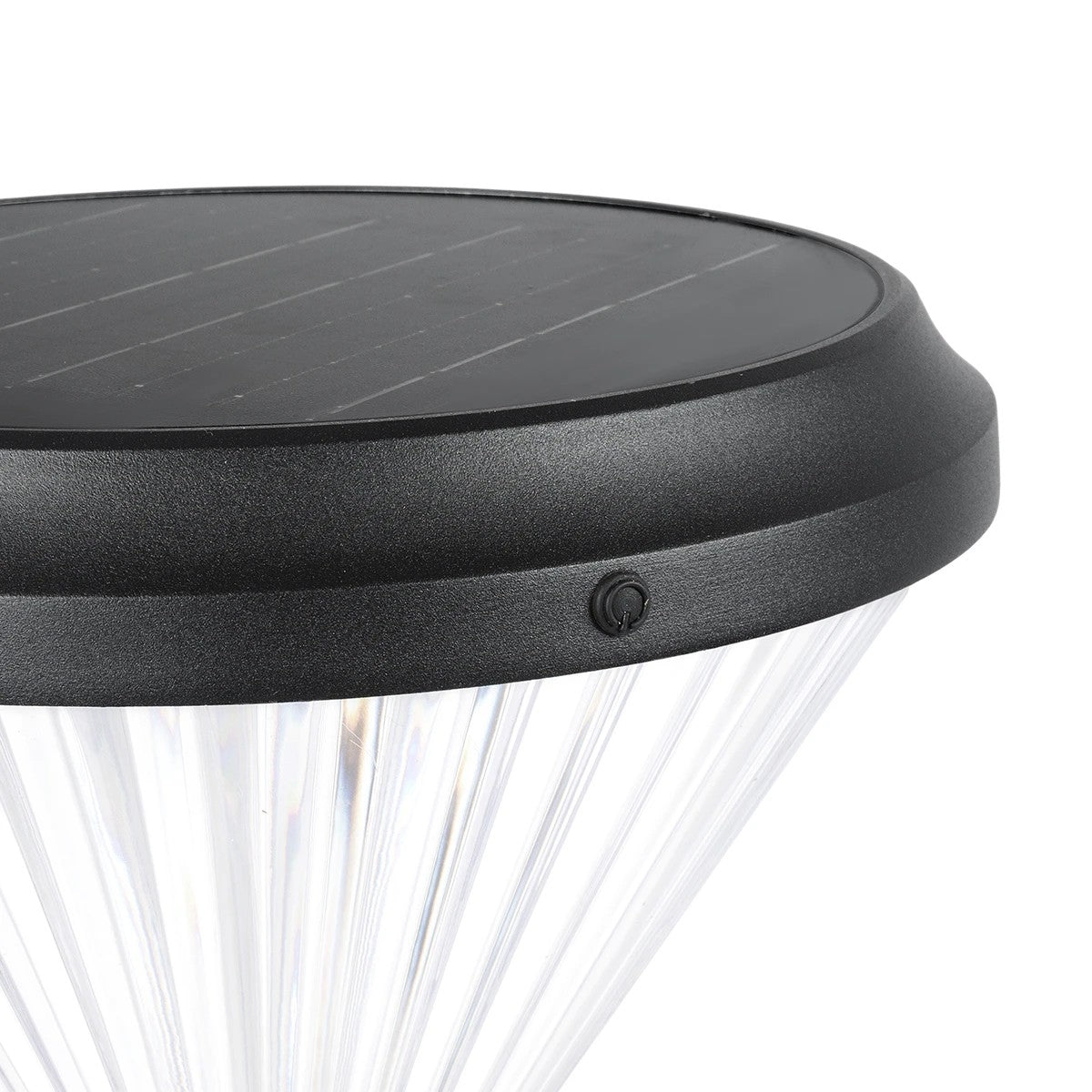 GLOBOSTAR® VEGGIE 90522 Φωτιστικό Κολωνάκι Κήπου LED 10W 500lm 120° με Ενσωματωμένο Φωτοβολταϊκό Panel 6V 2W & Επαναφορτιζόμενη Μπαταρία Li-ion 3.2V 6000mAh με Αισθητήρα Ημέρας-Νύχτας Αδιάβροχο IP65 Ψυχρό Λευκό 6000K - Sanan SMD Chip - Μαύρο - Μ26 x Π2...