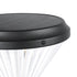 GLOBOSTAR® VEGGIE 90522 Φωτιστικό Κολωνάκι Κήπου LED 10W 500lm 120° με Ενσωματωμένο Φωτοβολταϊκό Panel 6V 2W & Επαναφορτιζόμενη Μπαταρία Li-ion 3.2V 6000mAh με Αισθητήρα Ημέρας-Νύχτας Αδιάβροχο IP65 Ψυχρό Λευκό 6000K - Sanan SMD Chip - Μαύρο - Μ26 x Π2...