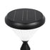GLOBOSTAR® VEGGIE 90522 Φωτιστικό Κολωνάκι Κήπου LED 10W 500lm 120° με Ενσωματωμένο Φωτοβολταϊκό Panel 6V 2W & Επαναφορτιζόμενη Μπαταρία Li-ion 3.2V 6000mAh με Αισθητήρα Ημέρας-Νύχτας Αδιάβροχο IP65 Ψυχρό Λευκό 6000K - Sanan SMD Chip - Μαύρο - Μ26 x Π2...