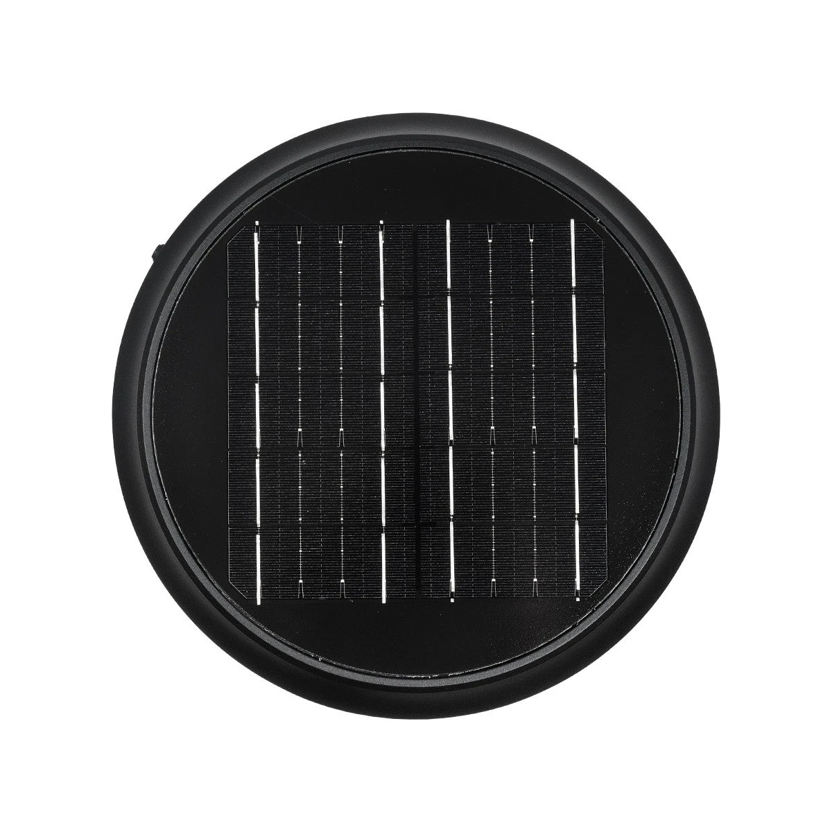 GLOBOSTAR® VEGGIE 90522 Φωτιστικό Κολωνάκι Κήπου LED 10W 500lm 120° με Ενσωματωμένο Φωτοβολταϊκό Panel 6V 2W & Επαναφορτιζόμενη Μπαταρία Li-ion 3.2V 6000mAh με Αισθητήρα Ημέρας-Νύχτας Αδιάβροχο IP65 Ψυχρό Λευκό 6000K - Sanan SMD Chip - Μαύρο - Μ26 x Π2...