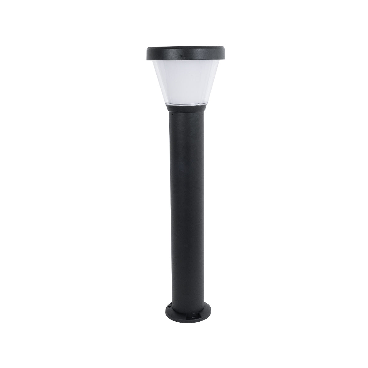 GloboStar® SOLARDIS 90523 LED Solar Bollard Light Κολωνάκι Κήπου Εξωτερικού Χώρου 10W 180lm 120° με Ενσωματωμένο Φωτοβολταϊκό Panel 6V 5W & Επαναφορτιζόμενη Μπαταρία Li-ion 3.2V 6000mAh με Αισθητήρα Ημέρας-Νύχτας - Αδιάβροχο IP65 Φ24 x Υ88cm Ψυχρό Λευκ... - ledmania.gr