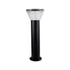 GLOBOSTAR® VEGGIE 90525 Φωτιστικό Κολωνάκι Κήπου LED 10W 500lm 120° με Ενσωματωμένο Φωτοβολταϊκό Panel 6V 2W & Επαναφορτιζόμενη Μπαταρία Li-ion 3.2V 1800mAh με Αισθητήρα Ημέρας-Νύχτας Αδιάβροχο IP65 Ψυχρό Λευκό 6000K - Sanan SMD Chip - Μαύρο- Μ23 x Π23...