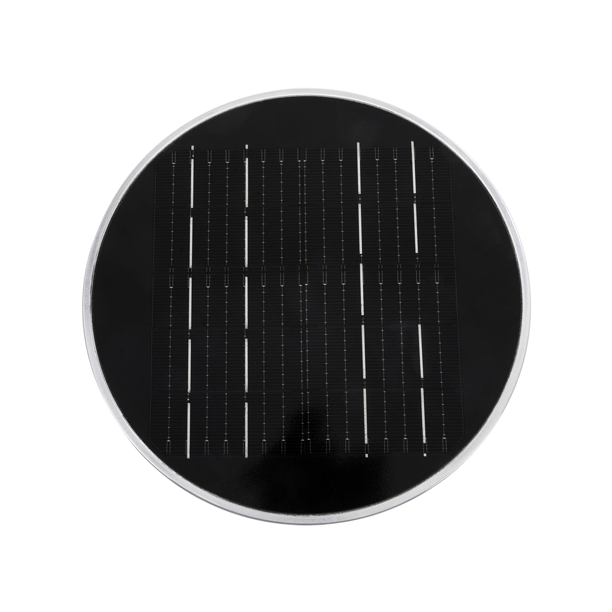 GLOBOSTAR® VEGGIE 90525 Φωτιστικό Κολωνάκι Κήπου LED 10W 500lm 120° με Ενσωματωμένο Φωτοβολταϊκό Panel 6V 2W & Επαναφορτιζόμενη Μπαταρία Li-ion 3.2V 1800mAh με Αισθητήρα Ημέρας-Νύχτας Αδιάβροχο IP65 Ψυχρό Λευκό 6000K - Sanan SMD Chip - Μαύρο- Μ23 x Π23...