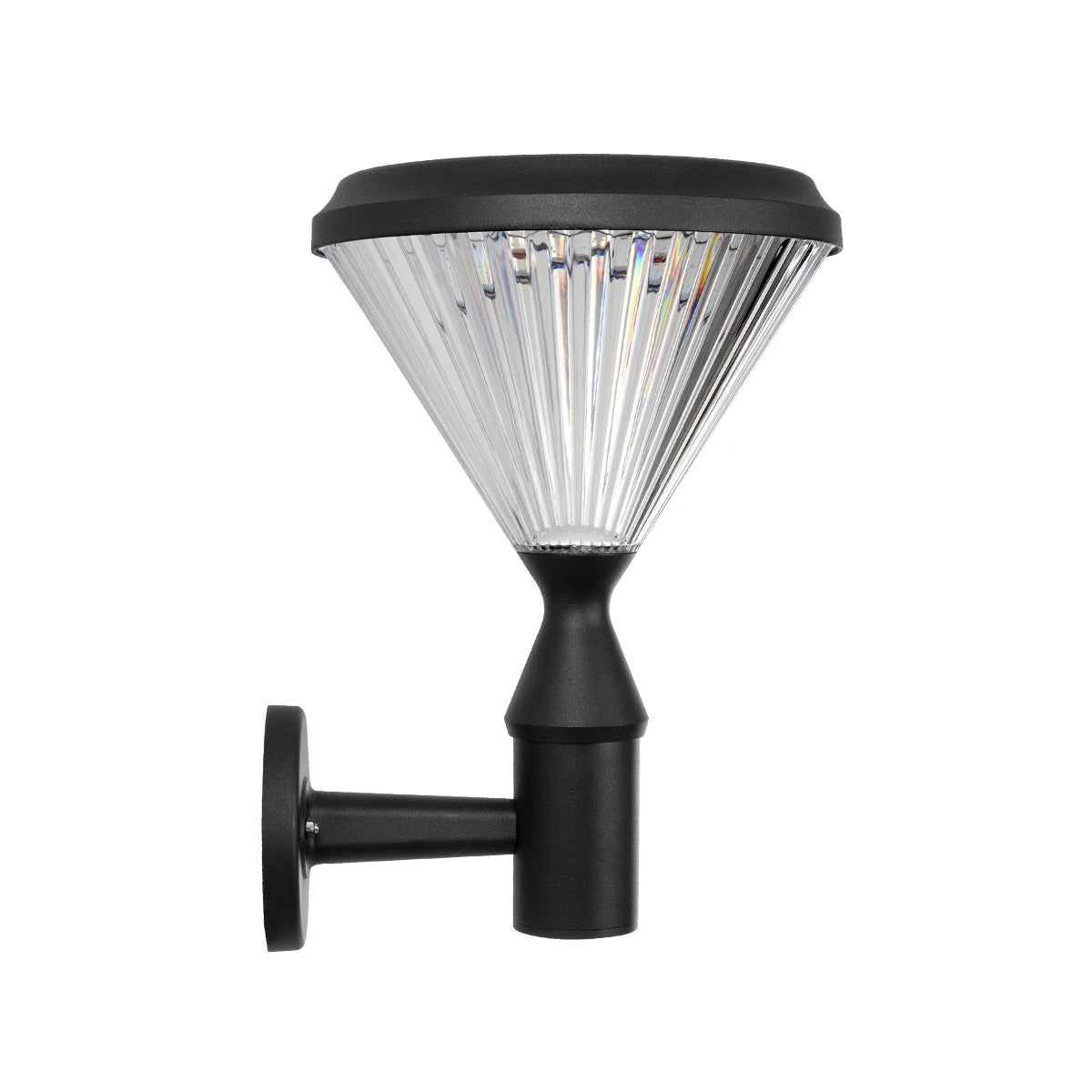 GLOBOSTAR® SOLARTIS 90527 Φωτιστικό Κολωνάκι Κήπου LED 10W 1000lm 180° με Ενσωματωμένο Φωτοβολταϊκό Panel 6V 5W & Επαναφορτιζόμενη Μπαταρία Li-ion 3.2V 6000mAh με Αισθητήρα Ημέρας-Νύχτας Αδιάβροχο IP65 Ψυχρό Λευκό 6000K - Sanan SMD Chip - Μαύρο - Μ26 x...
