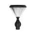 GLOBOSTAR® SOLARTIS 90527 Φωτιστικό Κολωνάκι Κήπου LED 10W 1000lm 180° με Ενσωματωμένο Φωτοβολταϊκό Panel 6V 5W & Επαναφορτιζόμενη Μπαταρία Li-ion 3.2V 6000mAh με Αισθητήρα Ημέρας-Νύχτας Αδιάβροχο IP65 Ψυχρό Λευκό 6000K - Sanan SMD Chip - Μαύρο - Μ26 x...