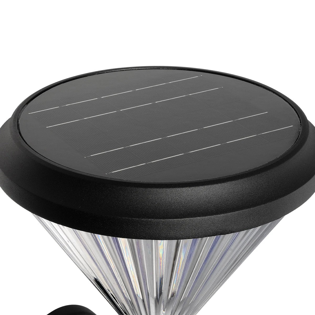 GLOBOSTAR® SOLARTIS 90527 Φωτιστικό Κολωνάκι Κήπου LED 10W 1000lm 180° με Ενσωματωμένο Φωτοβολταϊκό Panel 6V 5W & Επαναφορτιζόμενη Μπαταρία Li-ion 3.2V 6000mAh με Αισθητήρα Ημέρας-Νύχτας Αδιάβροχο IP65 Ψυχρό Λευκό 6000K - Sanan SMD Chip - Μαύρο - Μ26 x...