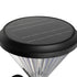 GLOBOSTAR® SOLARTIS 90527 Φωτιστικό Κολωνάκι Κήπου LED 10W 1000lm 180° με Ενσωματωμένο Φωτοβολταϊκό Panel 6V 5W & Επαναφορτιζόμενη Μπαταρία Li-ion 3.2V 6000mAh με Αισθητήρα Ημέρας-Νύχτας Αδιάβροχο IP65 Ψυχρό Λευκό 6000K - Sanan SMD Chip - Μαύρο - Μ26 x...