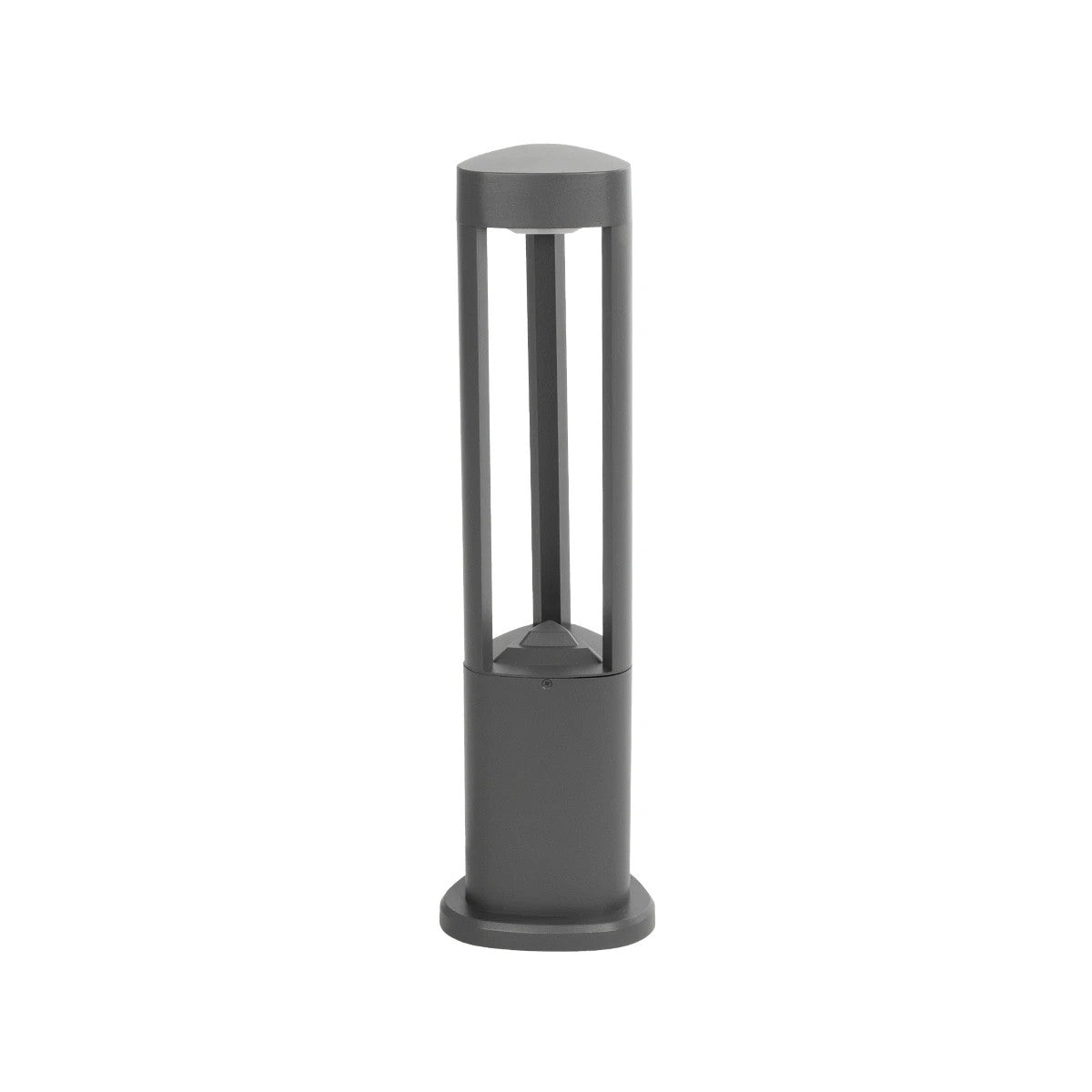 GLOBOSTAR® RODEMA 90545 Φωτιστικό Κολωνάκι Κήπου LED 15W 1500lm 60° AC 220-240V Αδιάβροχο IP65 Θερμό Λευκό 2700K - Γκρι Ανθρακί - Μ16.5 x Π16.5 x Υ60cm - 3 Χρόνια Εγγύηση - ledmania.gr