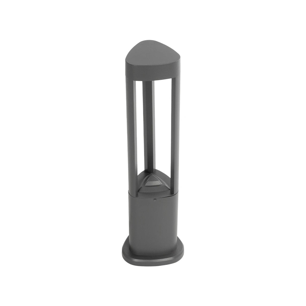 GLOBOSTAR® RODEMA 90545 Φωτιστικό Κολωνάκι Κήπου LED 15W 1500lm 60° AC 220-240V Αδιάβροχο IP65 Θερμό Λευκό 2700K - Γκρι Ανθρακί - Μ16.5 x Π16.5 x Υ60cm - 3 Χρόνια Εγγύηση - ledmania.gr