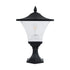 GLOBOSTAR® DIRAHIO 90552 Φωτιστικό Κολωνάκι Κήπου με Ντουί 1 x E27 AC 220-240V Αδιάβροχο IP65 - Γκρι Ανθρακί Ματ - Μ32 x Π32 x Υ52cm