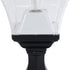 GLOBOSTAR® DIRAHIO 90552 Φωτιστικό Κολωνάκι Κήπου με Ντουί 1 x E27 AC 220-240V Αδιάβροχο IP65 - Γκρι Ανθρακί Ματ - Μ32 x Π32 x Υ52cm