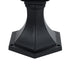 GLOBOSTAR® DIRAHIO 90552 Φωτιστικό Κολωνάκι Κήπου με Ντουί 1 x E27 AC 220-240V Αδιάβροχο IP65 - Γκρι Ανθρακί Ματ - Μ32 x Π32 x Υ52cm